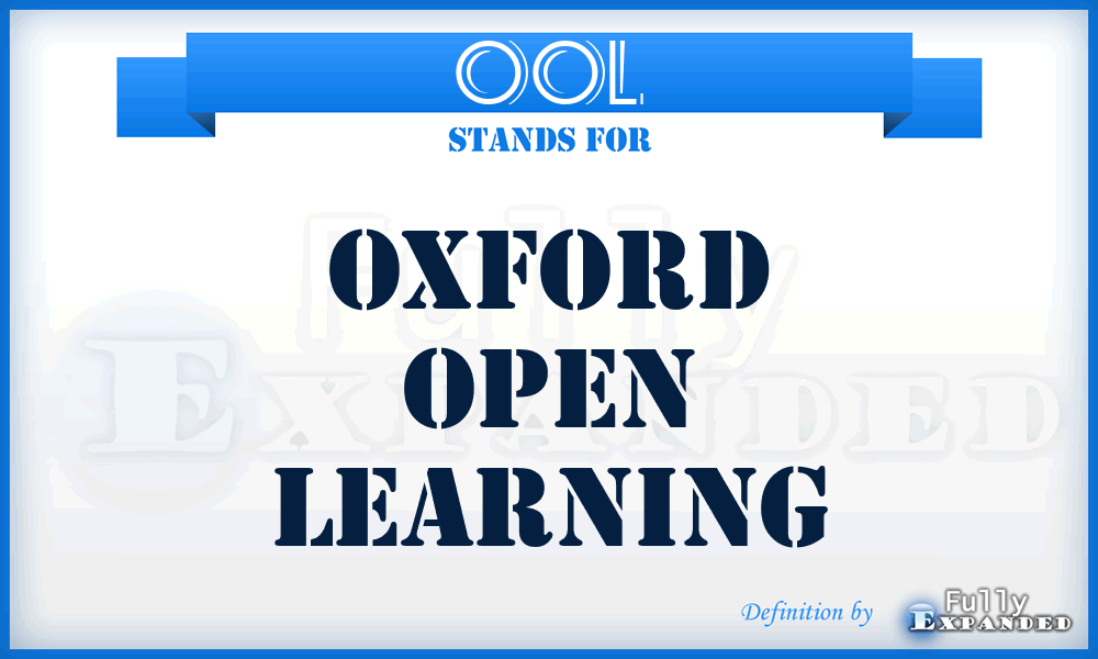 OOL - Oxford Open Learning