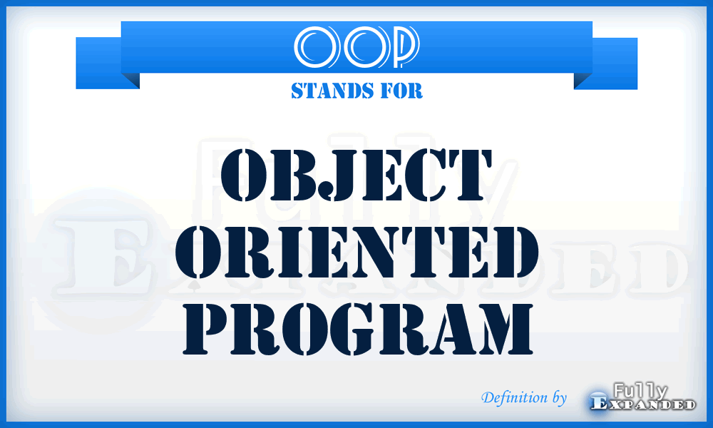 OOP - Object Oriented Program