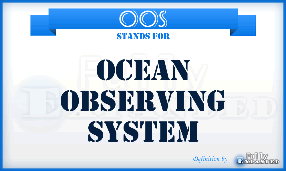 OOS - Ocean Observing System