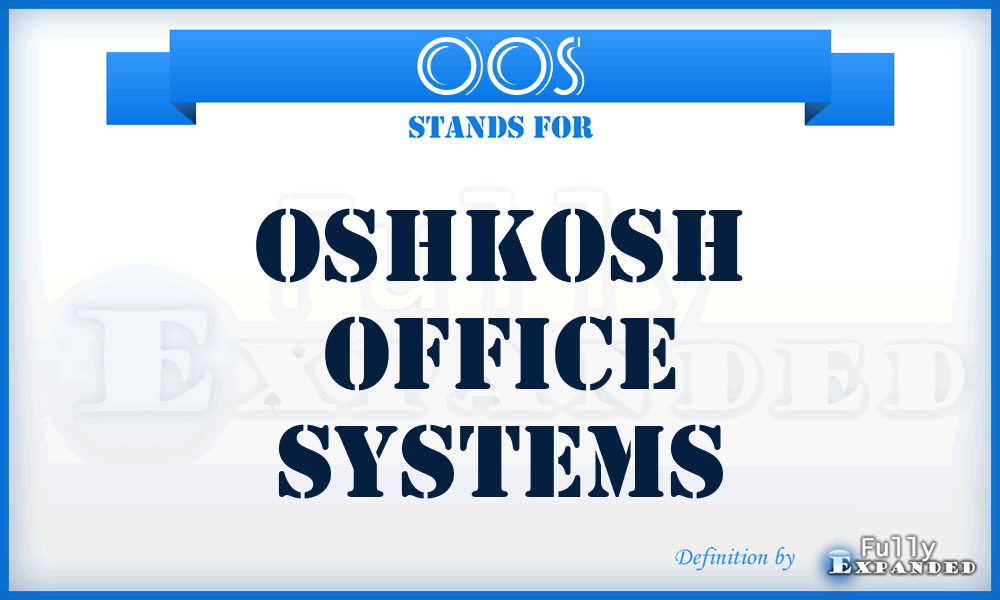 OOS - Oshkosh Office Systems