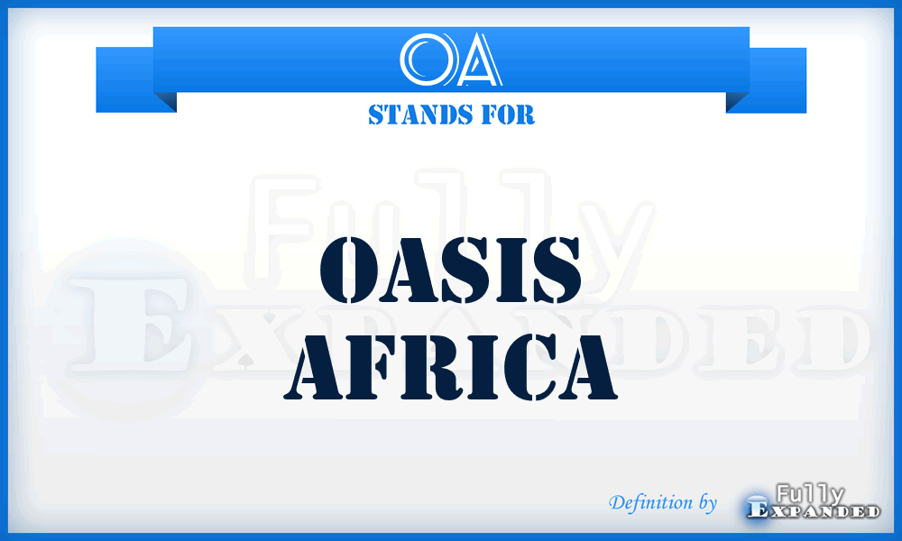 OA - Oasis Africa