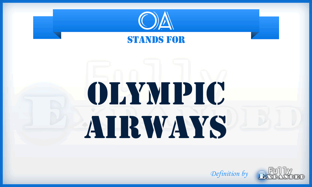OA - Olympic Airways