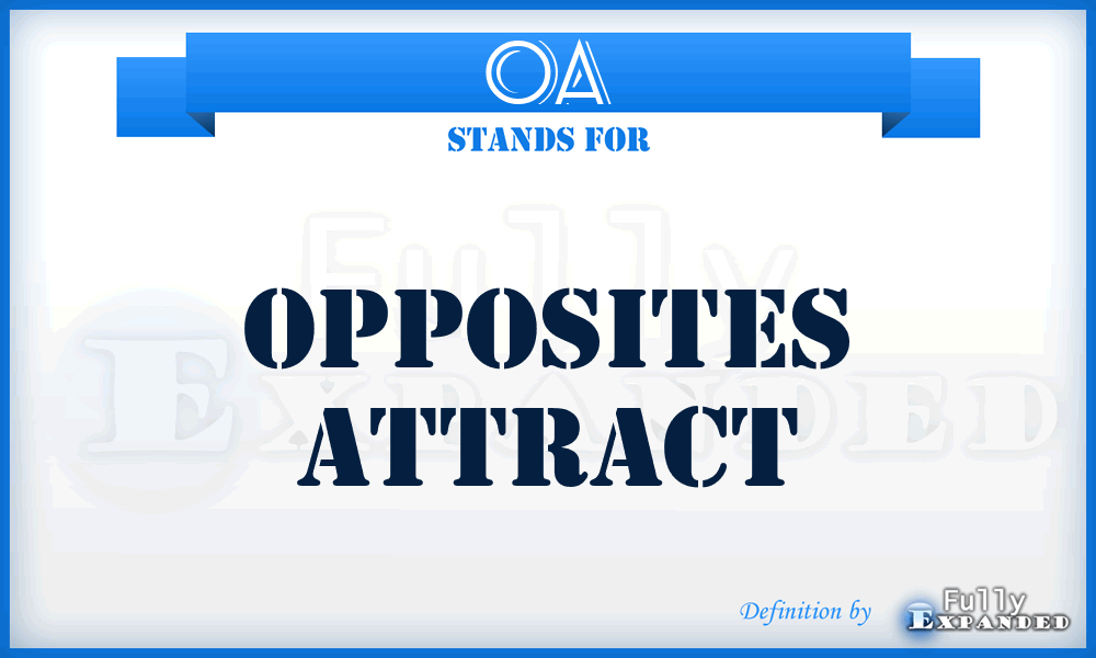 OA - Opposites Attract