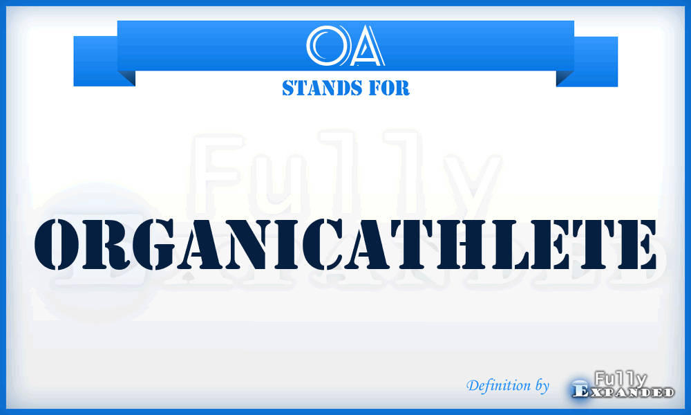 OA - OrganicAthlete