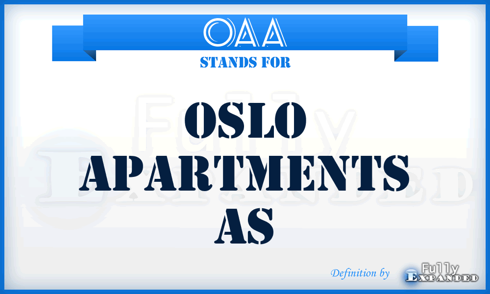 OAA - Oslo Apartments As