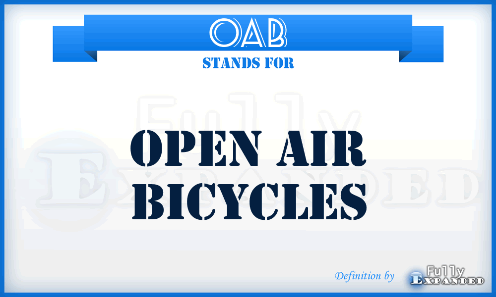 OAB - Open Air Bicycles