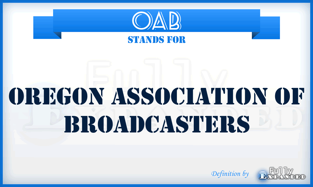 OAB - Oregon Association of Broadcasters