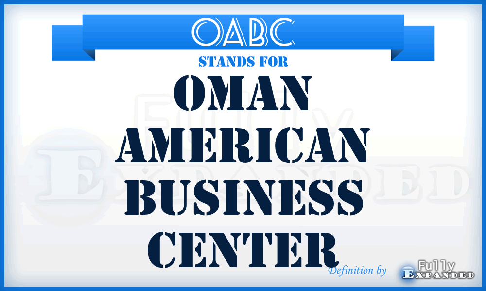 OABC - Oman American Business Center