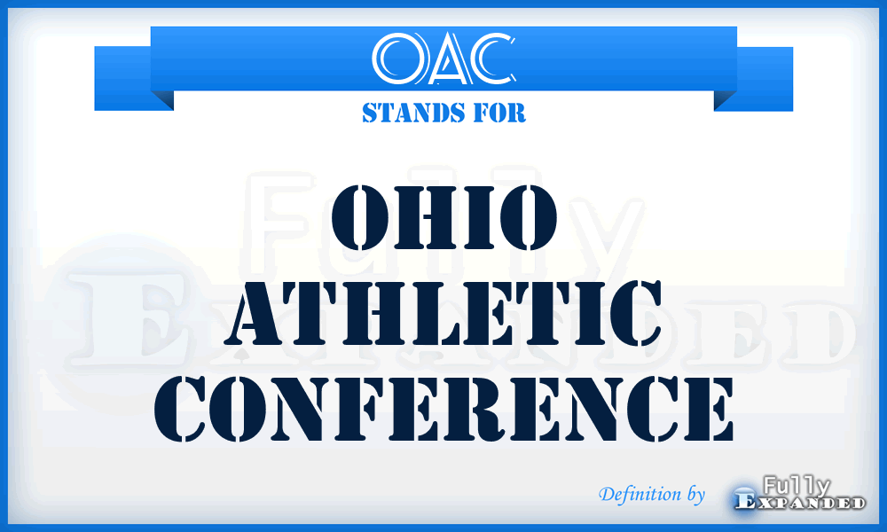 OAC - Ohio Athletic Conference