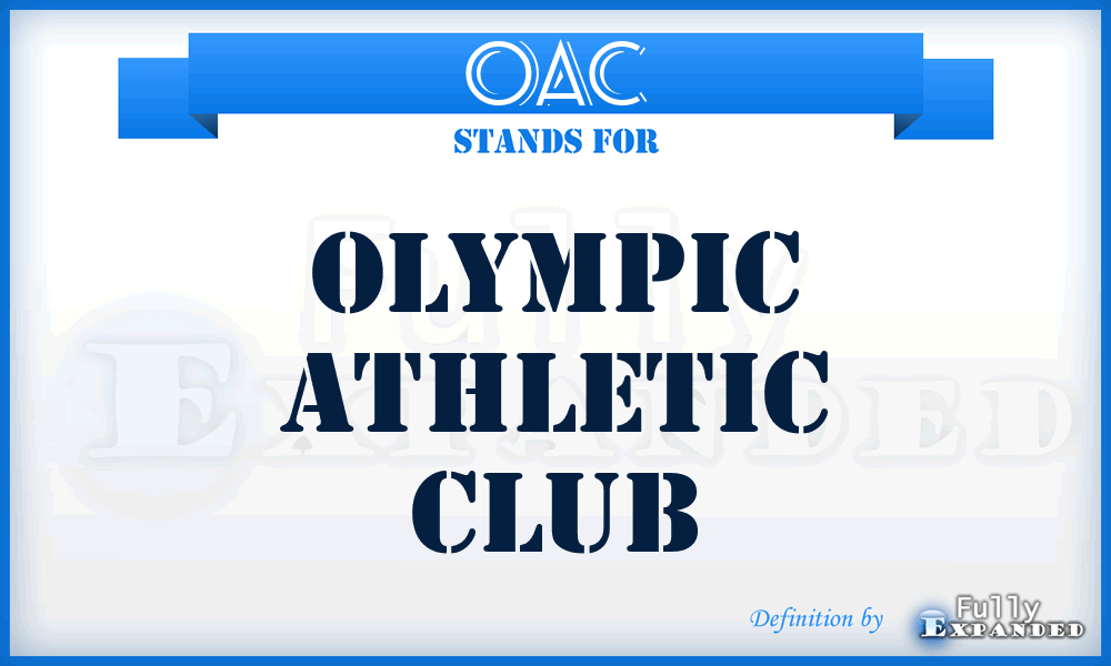 OAC - Olympic Athletic Club