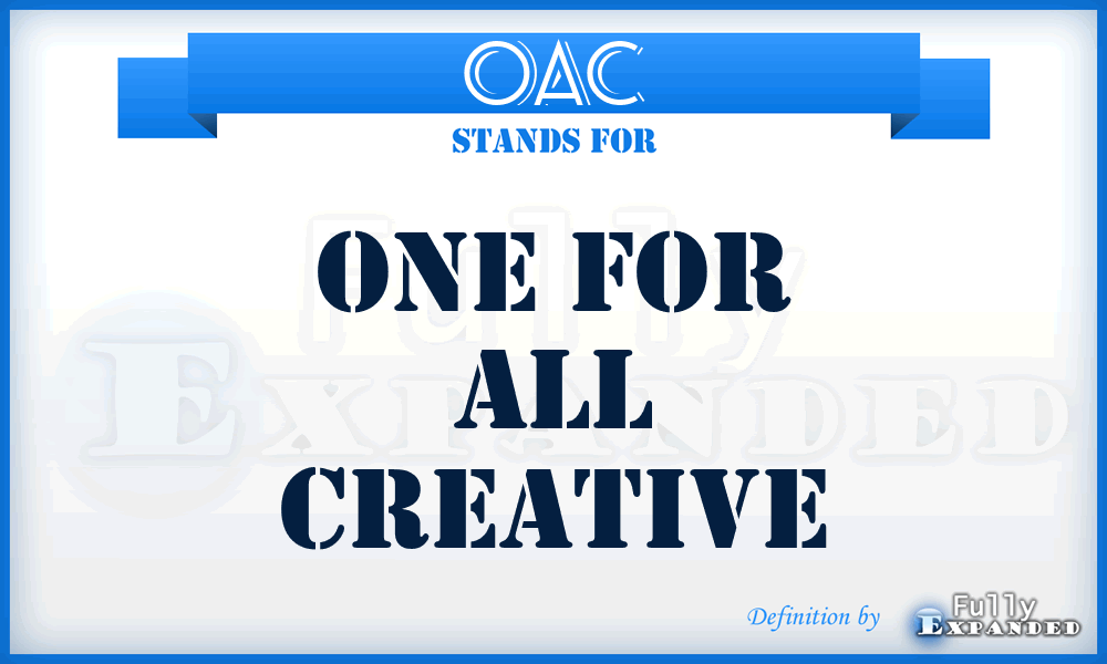 OAC - One for All Creative