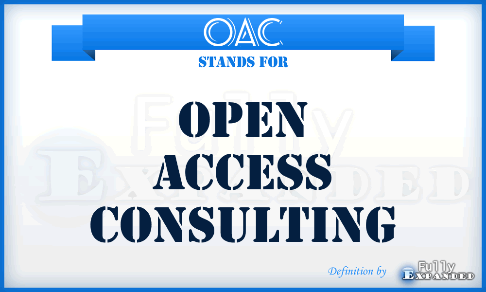 OAC - Open Access Consulting