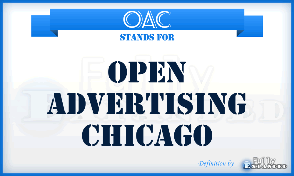 OAC - Open Advertising Chicago