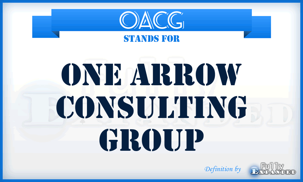 OACG - One Arrow Consulting Group