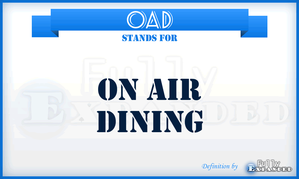 OAD - On Air Dining