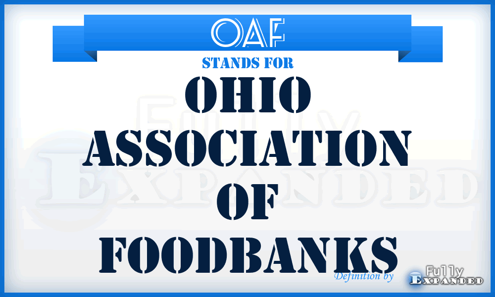 OAF - Ohio Association of Foodbanks