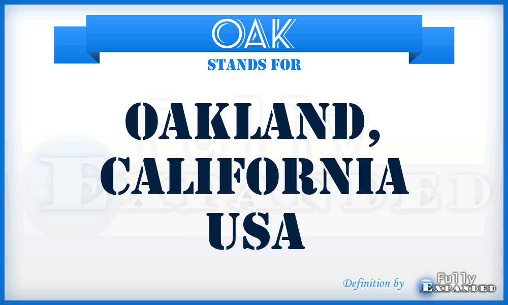 OAK - Oakland, California USA