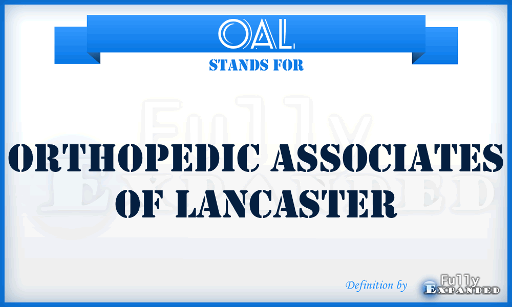 OAL - Orthopedic Associates of Lancaster