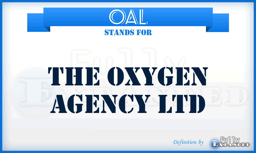 OAL - The Oxygen Agency Ltd