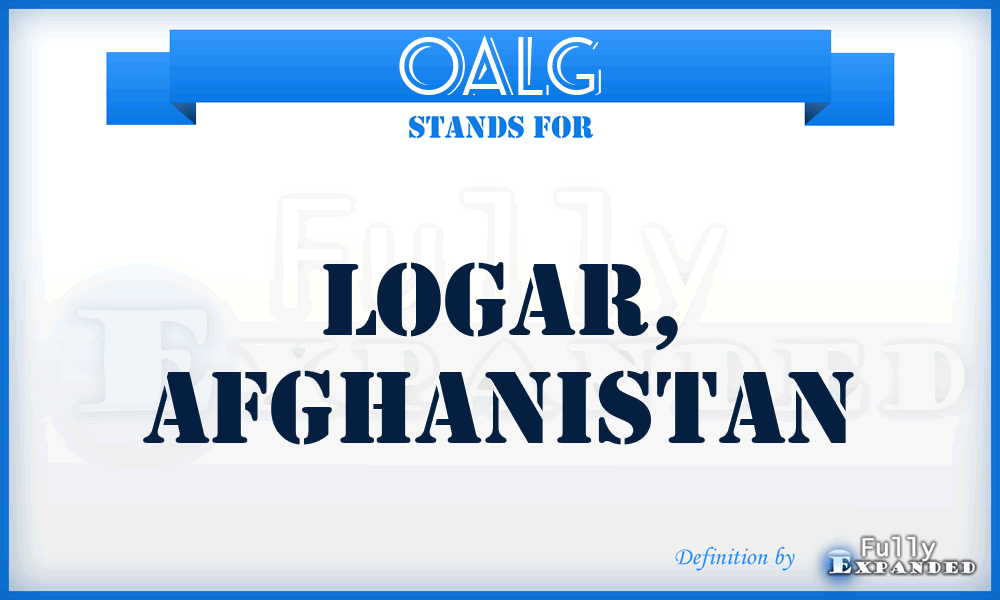 OALG - Logar, Afghanistan