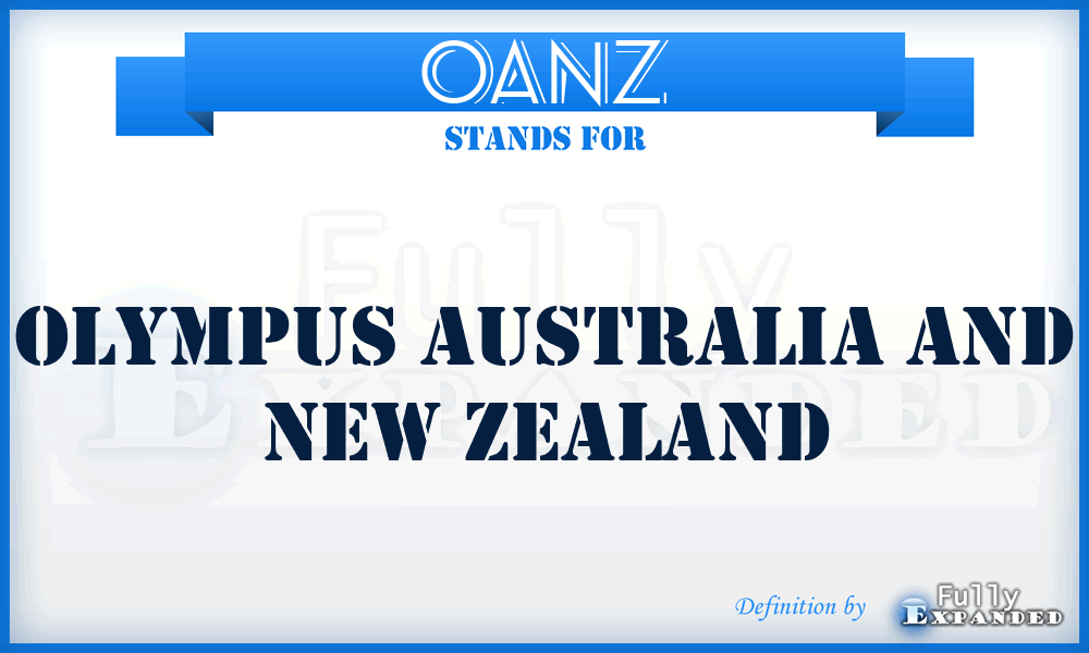 OANZ - Olympus Australia and New Zealand