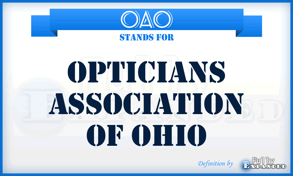 OAO - Opticians Association Of Ohio