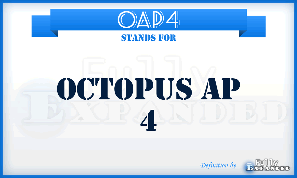 OAP4 - Octopus Ap 4