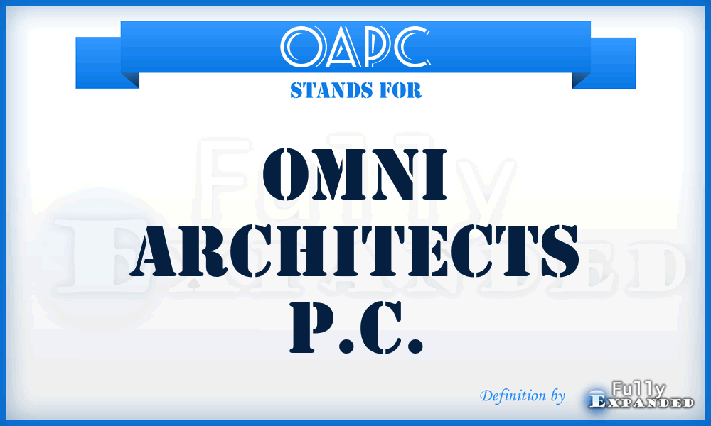 OAPC - Omni Architects P.C.