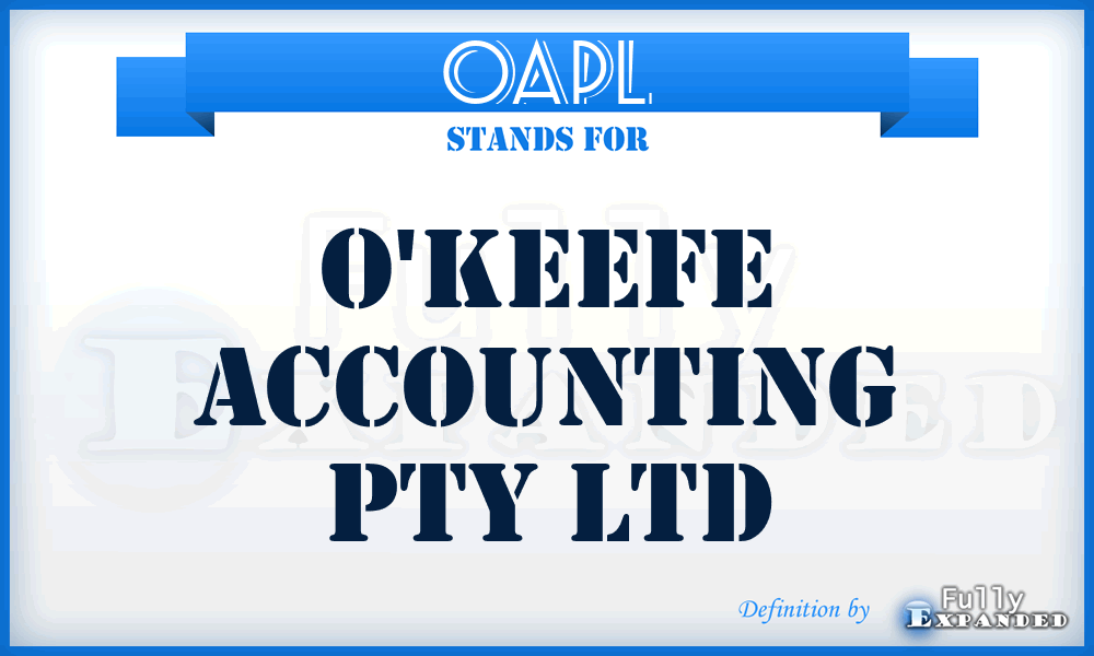 OAPL - O'keefe Accounting Pty Ltd