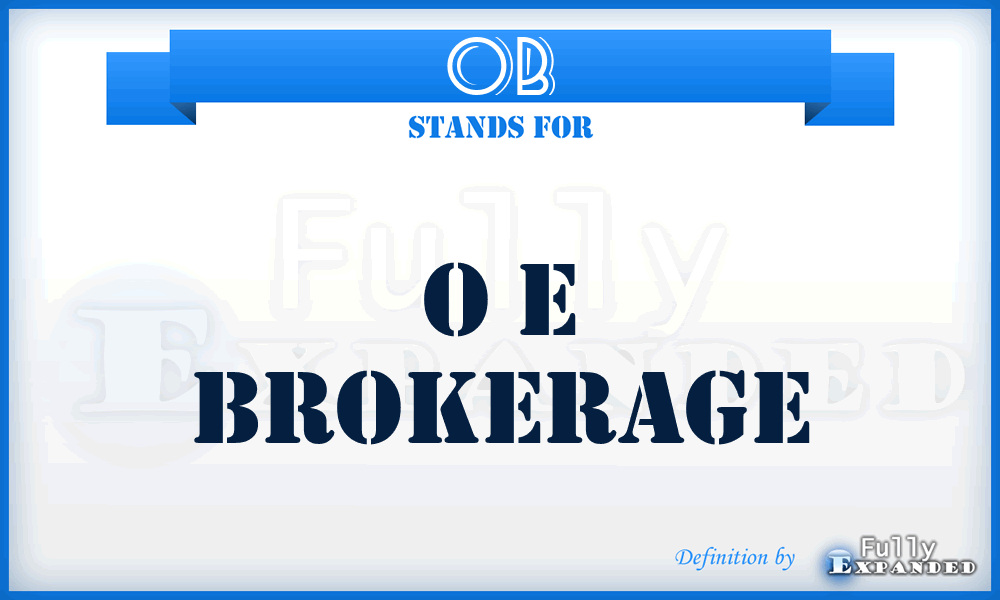 OB - O e Brokerage
