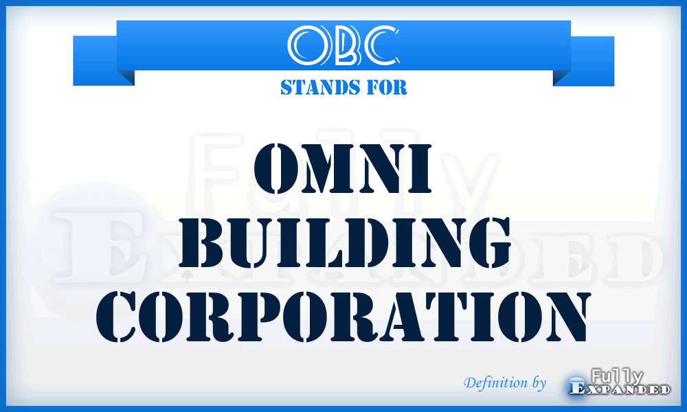 OBC - Omni Building Corporation