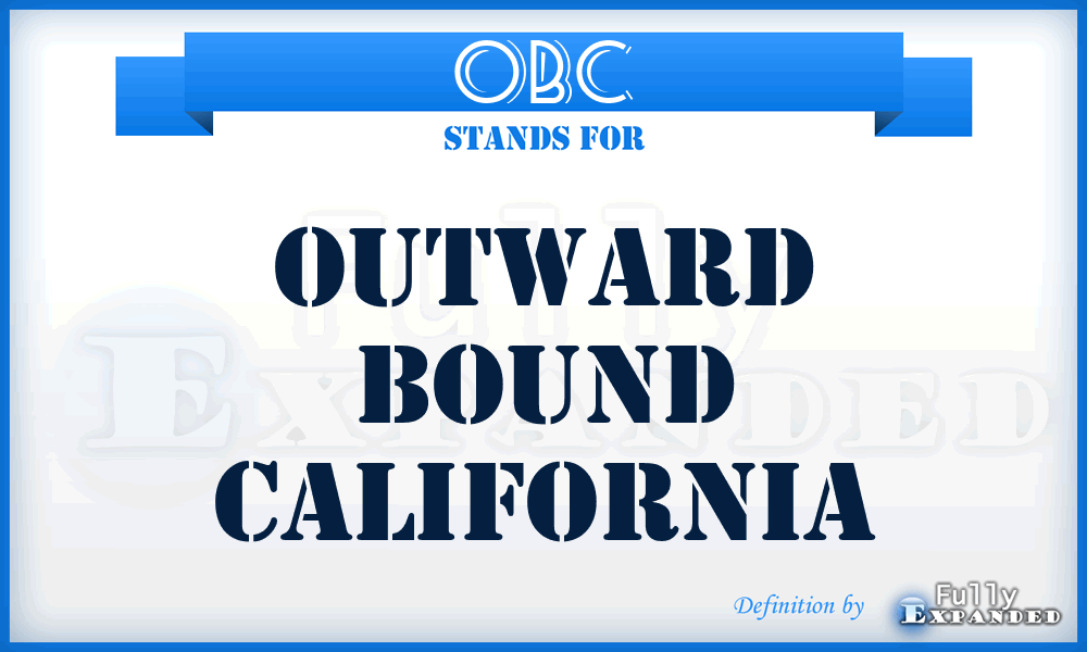 OBC - Outward Bound California