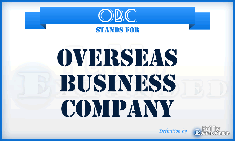 OBC - Overseas Business Company