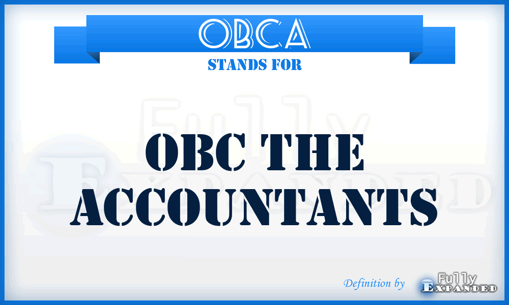OBCA - OBC the Accountants