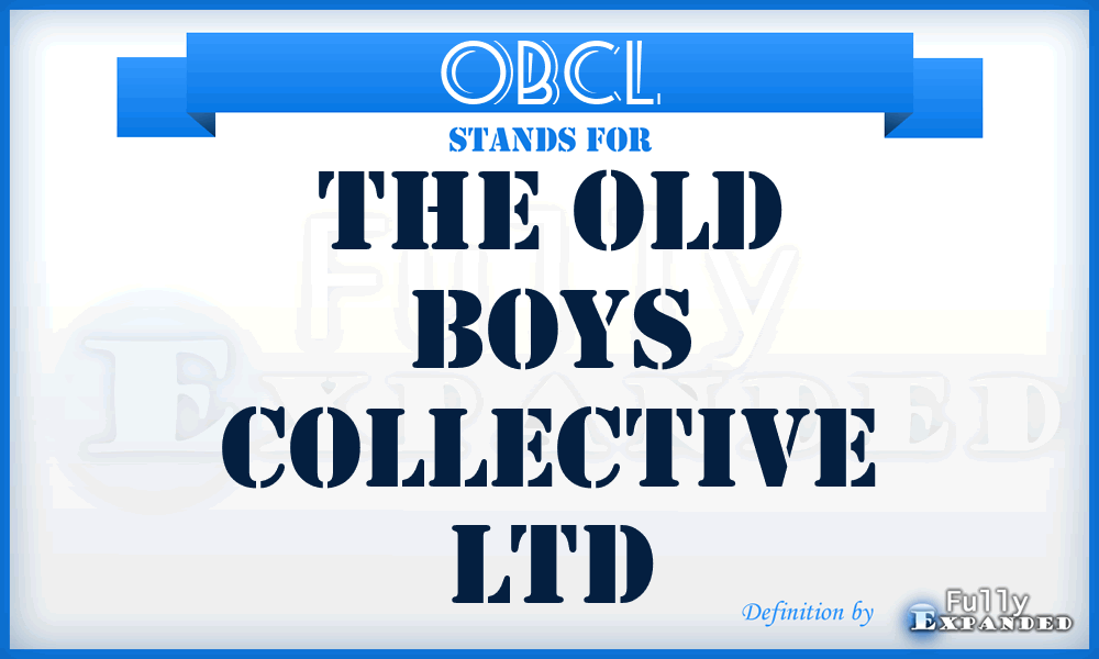 OBCL - The Old Boys Collective Ltd