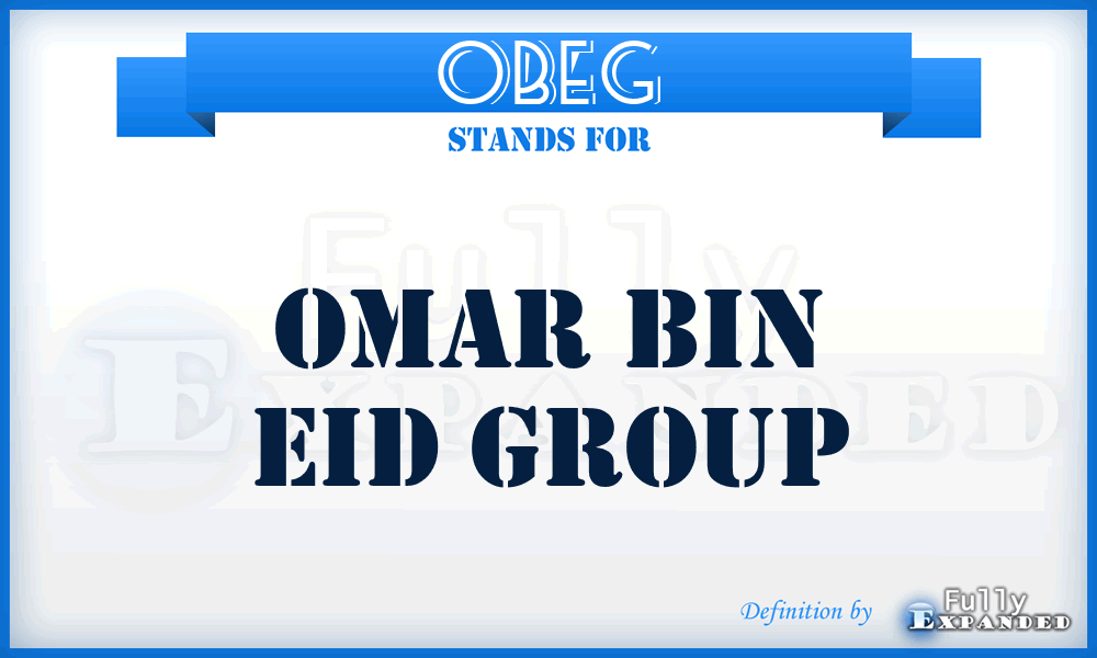 OBEG - Omar Bin Eid Group