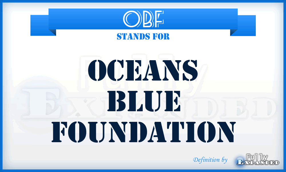 OBF - Oceans Blue Foundation