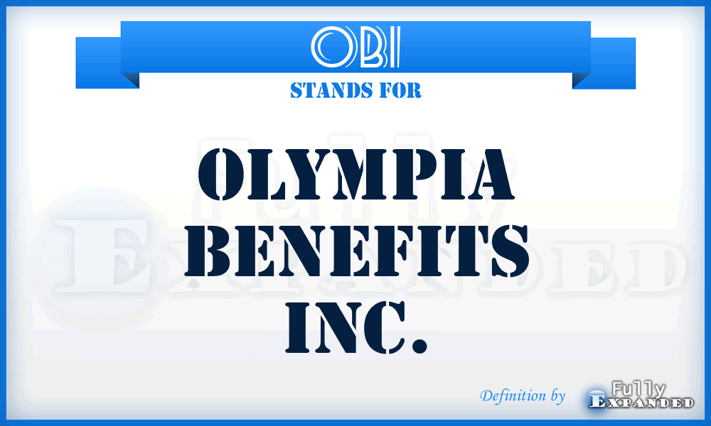 OBI - Olympia Benefits Inc.