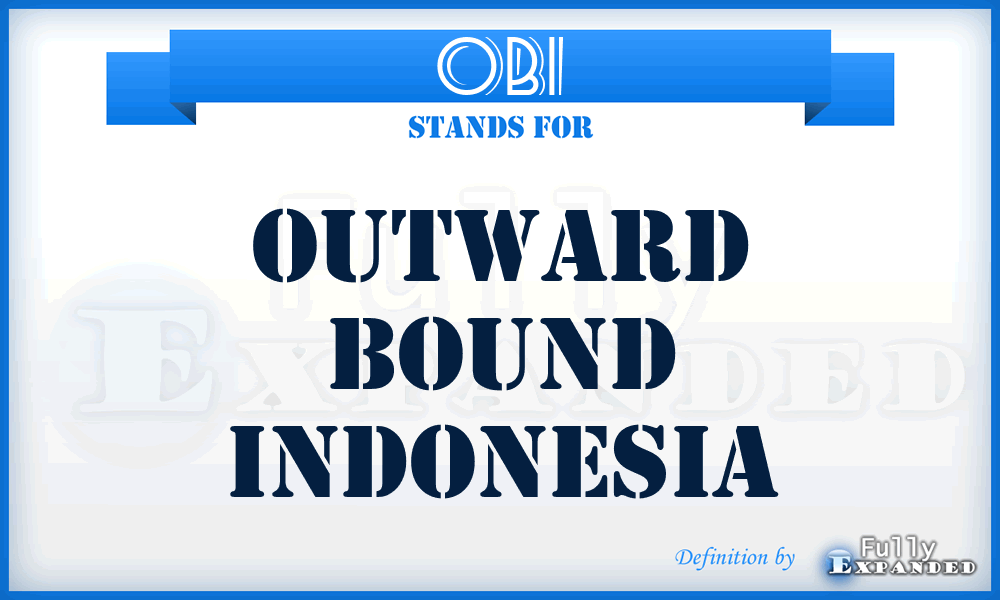 OBI - Outward Bound Indonesia