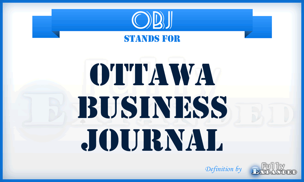 OBJ - Ottawa Business Journal