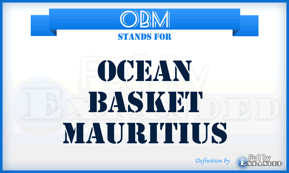 OBM - Ocean Basket Mauritius