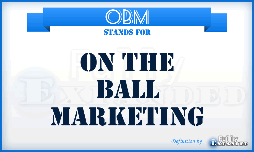 OBM - On the Ball Marketing