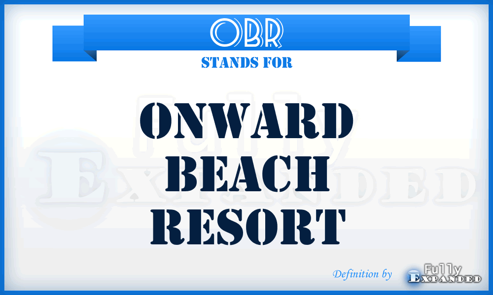 OBR - Onward Beach Resort