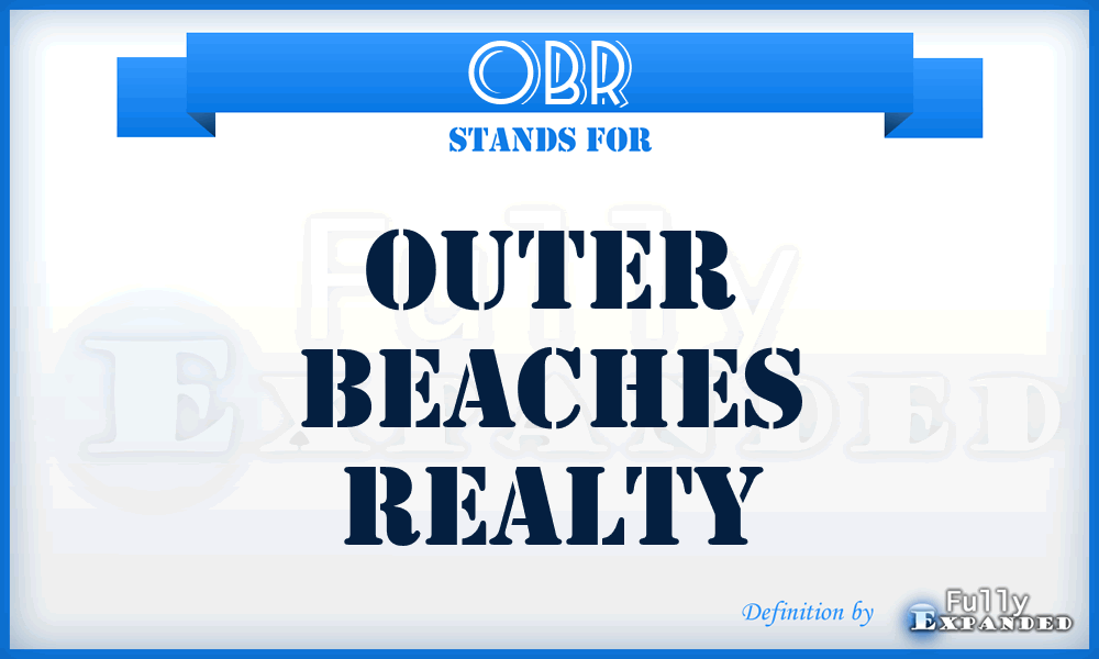 OBR - Outer Beaches Realty