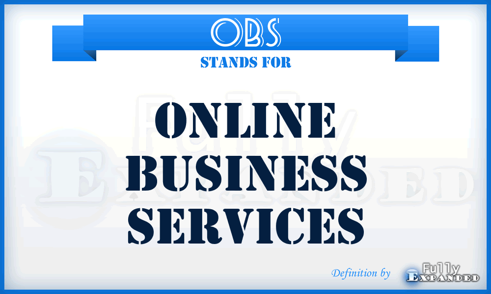 OBS - Online Business Services
