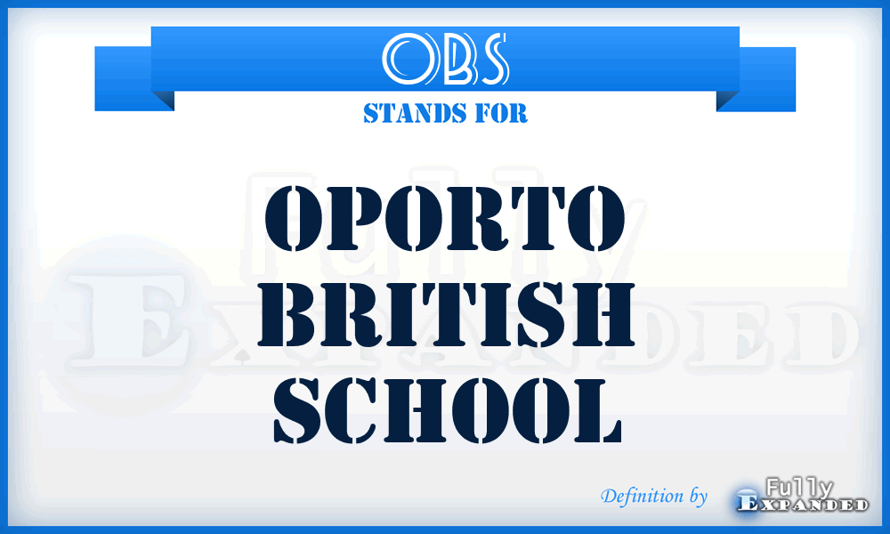 OBS - Oporto British School