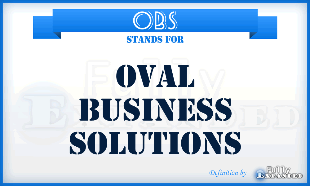 OBS - Oval Business Solutions