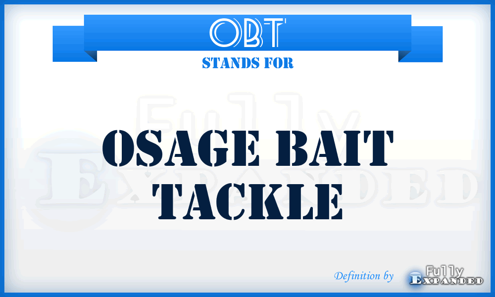 OBT - Osage Bait Tackle