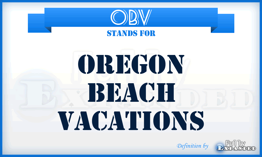 OBV - Oregon Beach Vacations