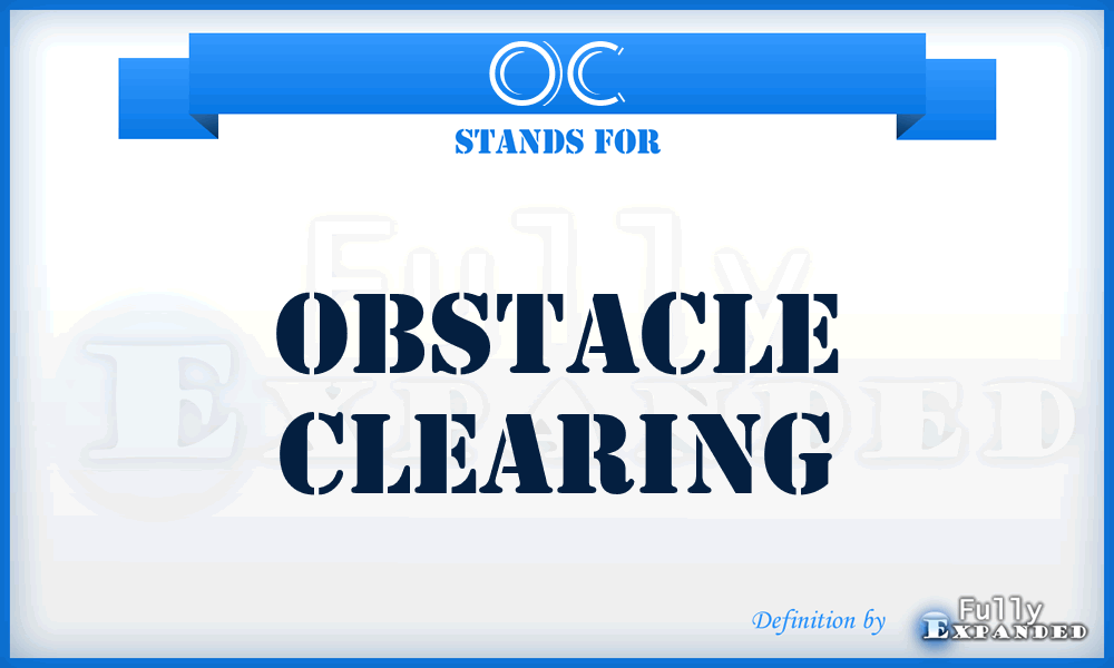 OC - Obstacle Clearing